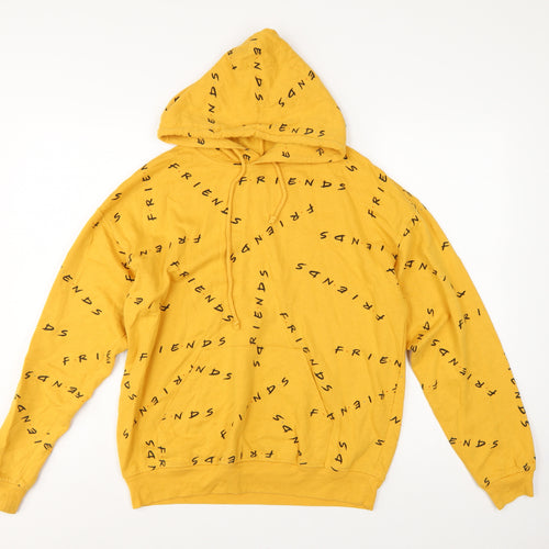 Friends TV Series Women’s Yellow Logo Hoodie M Cotton Blend