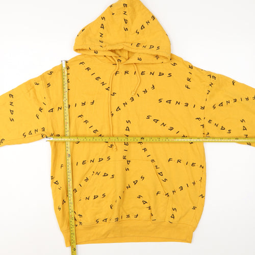 Friends TV Series Women’s Yellow Logo Hoodie M Cotton Blend