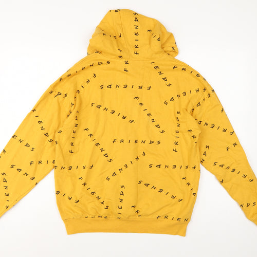 Friends TV Series Women’s Yellow Logo Hoodie M Cotton Blend