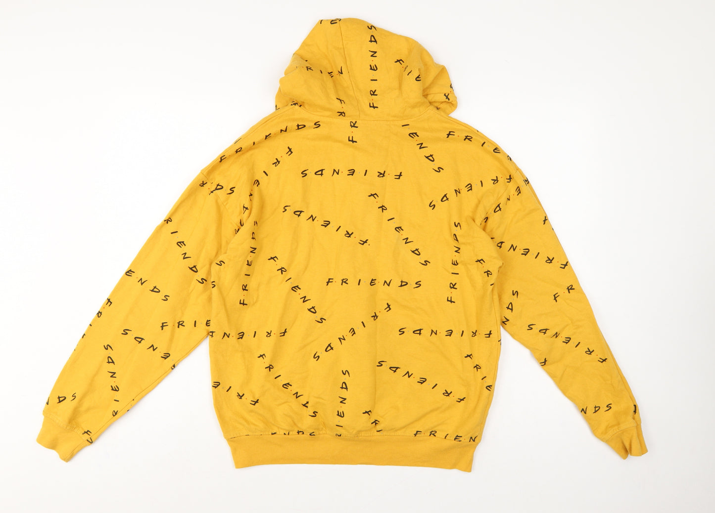 Friends TV Series Women’s Yellow Logo Hoodie M Cotton Blend