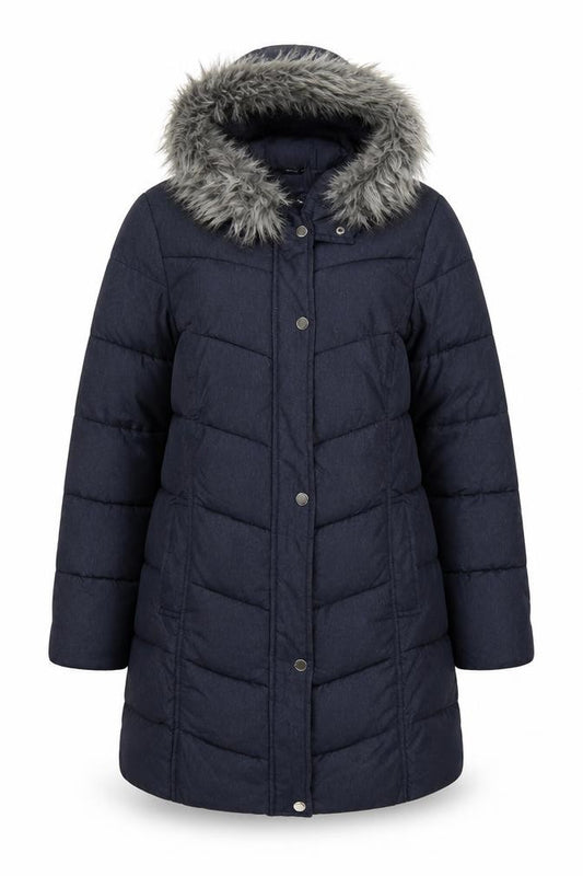 Principles Petite Ben de Lisi Women Blue UK 10 Puffer Parka Coat