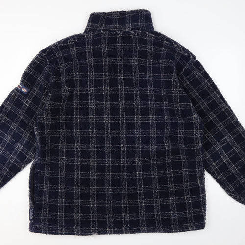 Watsons Heavies Men’s Blue XL Check Fleece 1/2 Zip Pullover Sweatshirt