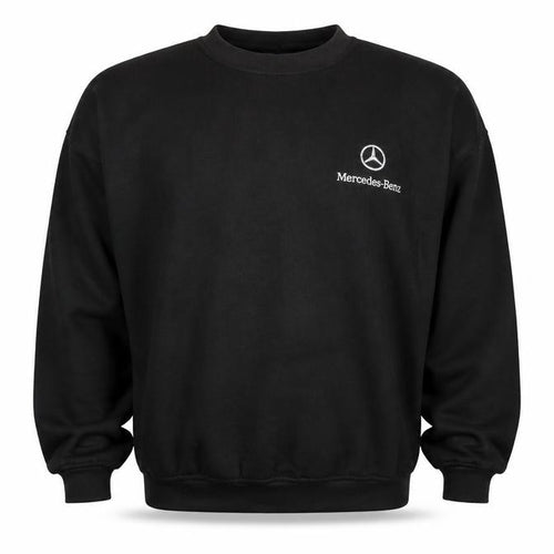 Uneek Men's Black 2XL Mercedes-Benz Embroidered Pullover Sweatshirt