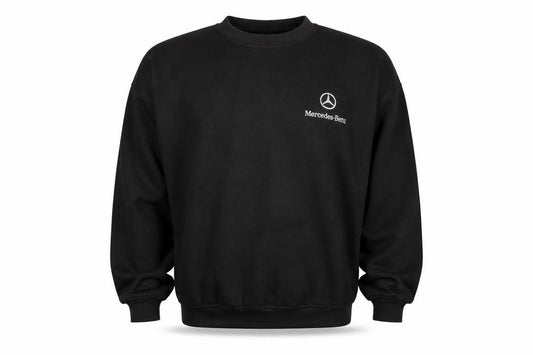 Uneek Men's Black 2XL Mercedes-Benz Embroidered Pullover Sweatshirt