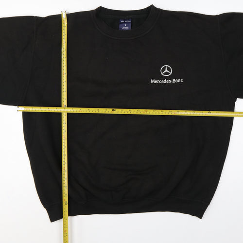 Uneek Men's Black 2XL Mercedes-Benz Embroidered Pullover Sweatshirt