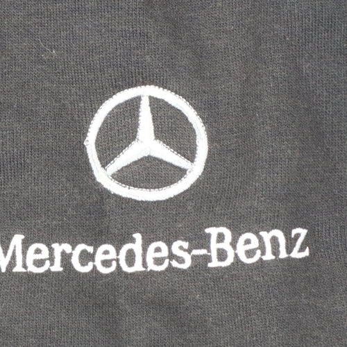 Uneek Men's Black 2XL Mercedes-Benz Embroidered Pullover Sweatshirt