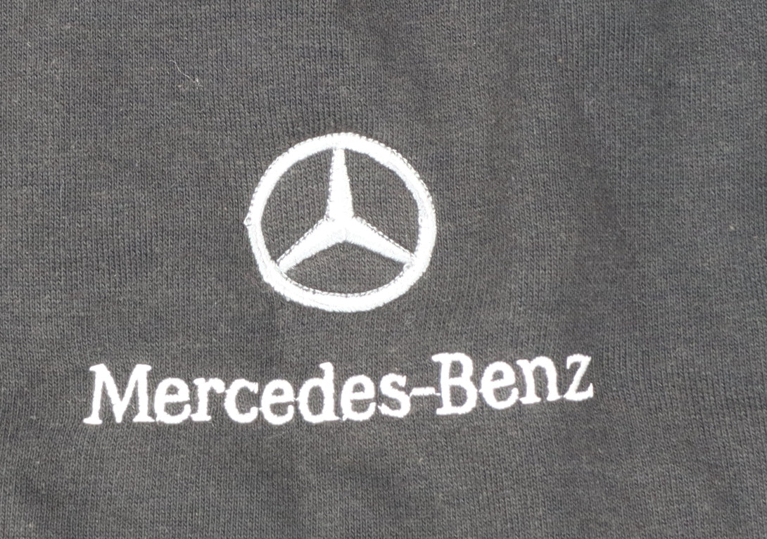 Uneek Men's Black 2XL Mercedes-Benz Embroidered Pullover Sweatshirt