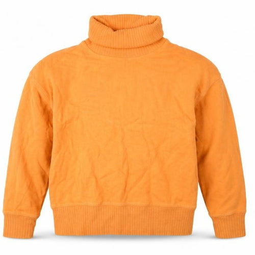 Next Women Orange UK 10 Cotton Roll Neck Pullover Sweatshirt
