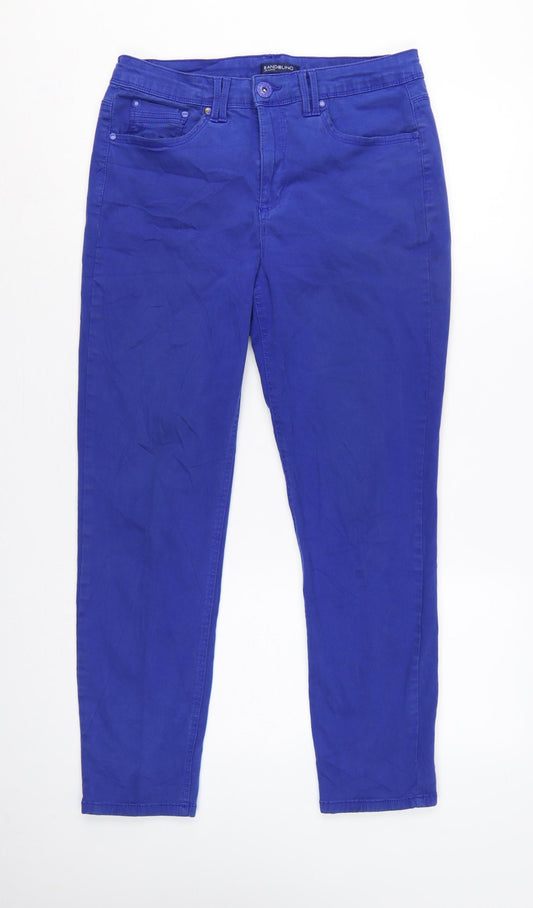 Bandolino Women Blue Size 10 Skinny Stretch Mid Rise Jeans