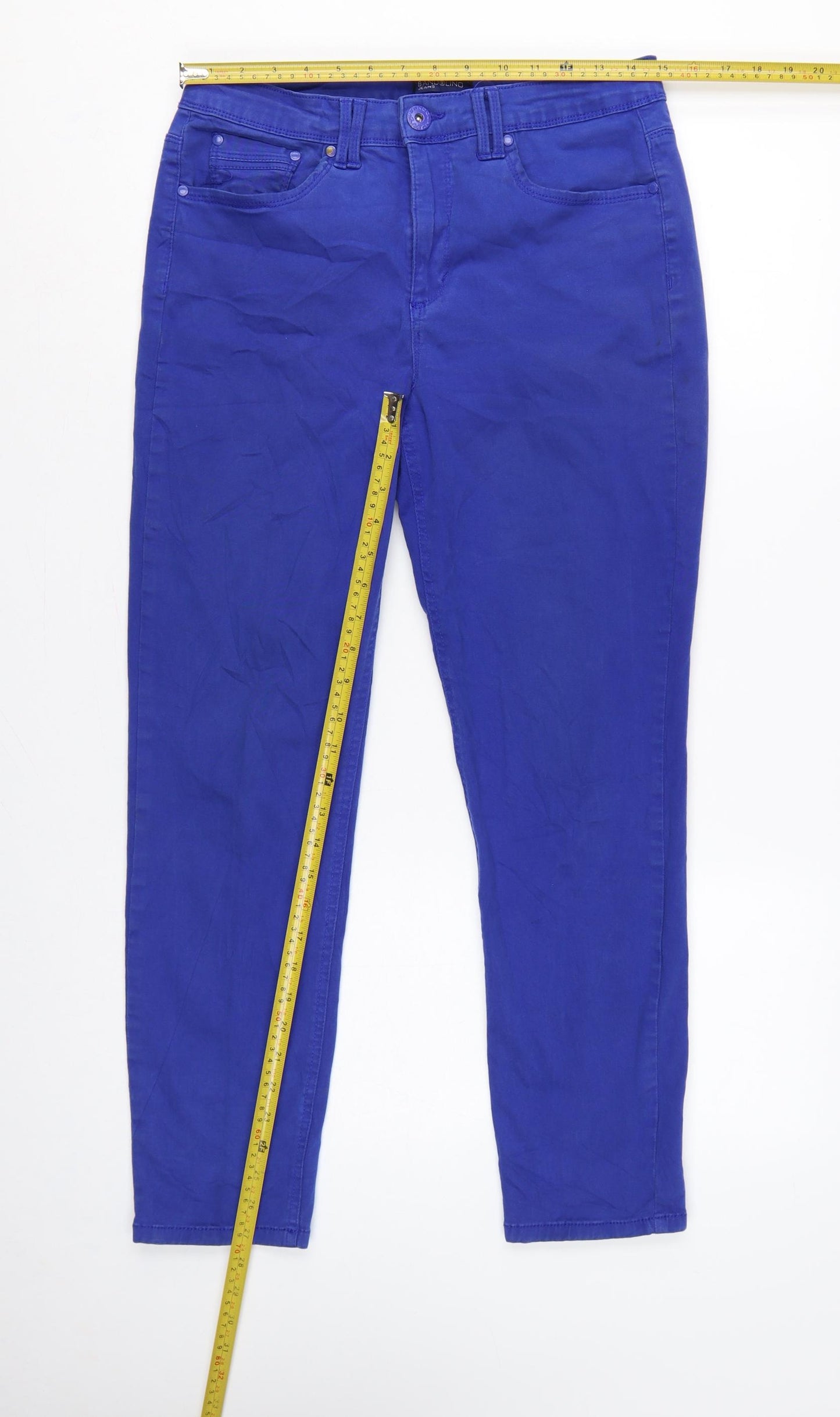 Bandolino Women Blue Size 10 Skinny Stretch Mid Rise Jeans