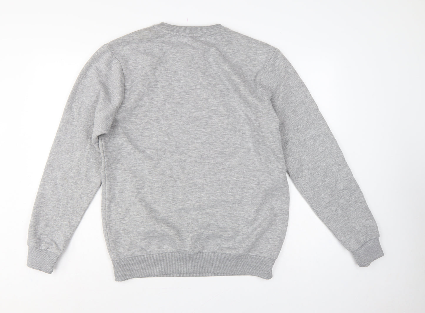 MP Men’s Grey M Crew Neck Logo Fleece Pullover Sweatshirt