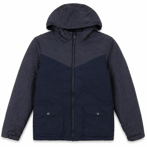 Mountain Warehouse Boys Blue 11-12 Padded Hooded Water Resistant Jacket