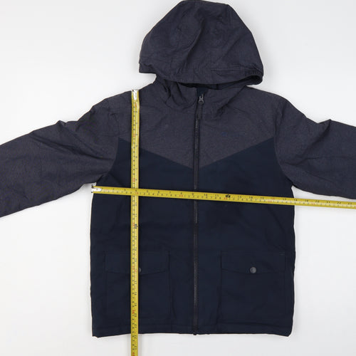 Mountain Warehouse Boys Blue 11-12 Padded Hooded Water Resistant Jacket