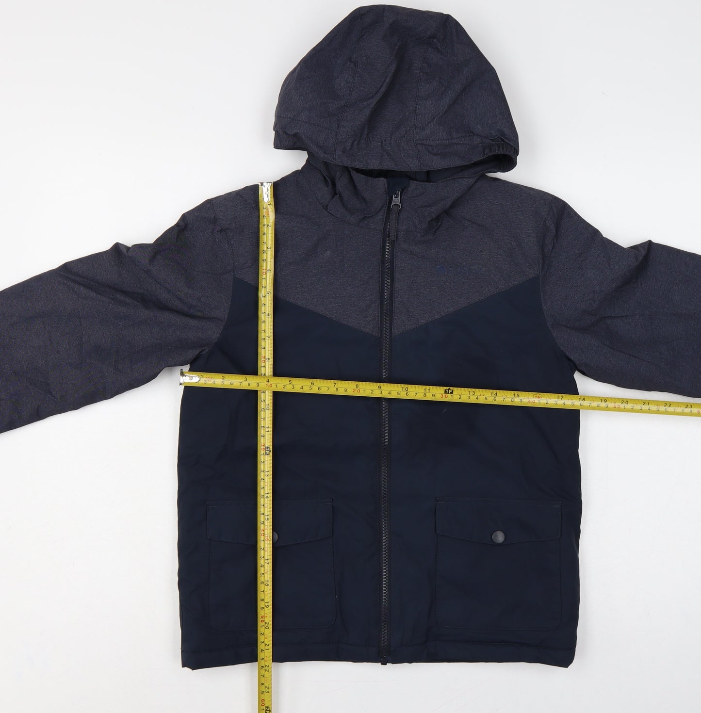 Mountain Warehouse Boys Blue 11-12 Padded Hooded Water Resistant Jacket