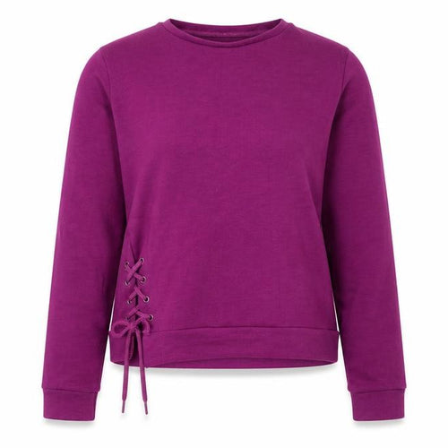Boomerang Women Purple UK 12 Lace-Up Pullover Sweatshirt Gym