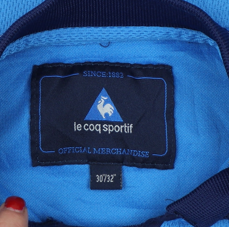 Le Coq Sportif Boys Blue 10 Years Polo Jersey Manchester City Football