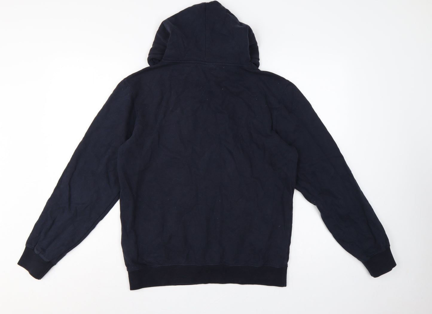 Champion Men’s Blue Small Pullover Logo Hoodie Cotton
