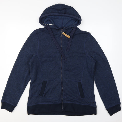 Weird Fish Unisex Adults Blue UK 14 Full Zip Fleece Hoodie