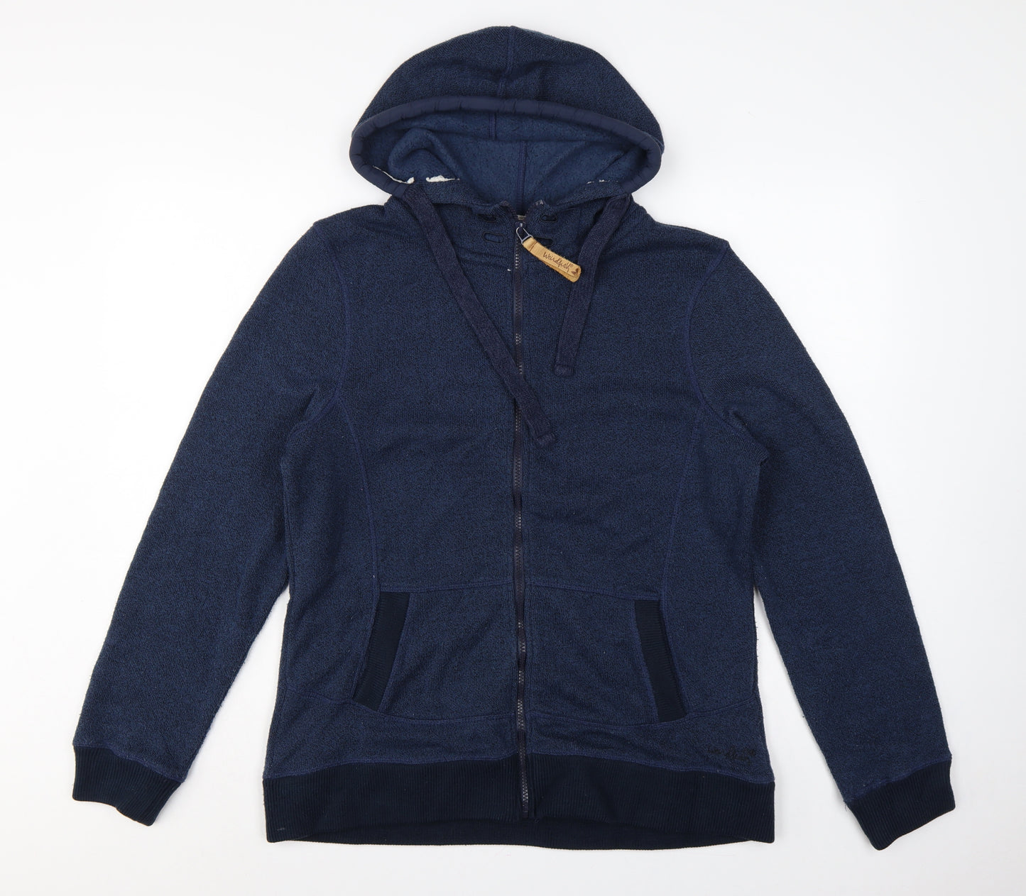 Weird Fish Unisex Adults Blue UK 14 Full Zip Fleece Hoodie