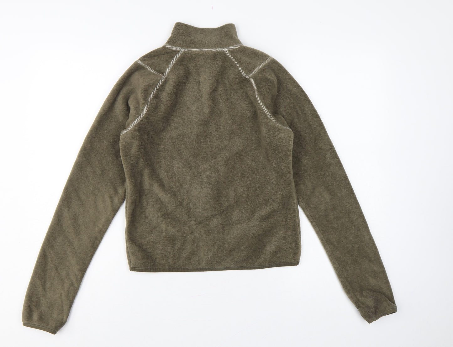 BDG Urban Outfitters Women Green S Fleece Full Zip Basic Jacket
