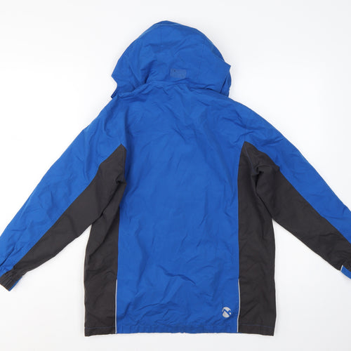 Gelert Boys Blue Black 13 Years Stormlite Hooded Ski Jacket