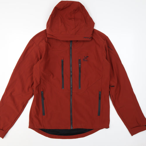 RevolutionRace Men’s Red M Trail Softshell Hooded Hiking Jacket