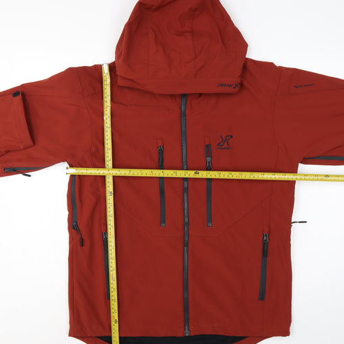 RevolutionRace Men’s Red M Trail Softshell Hooded Hiking Jacket