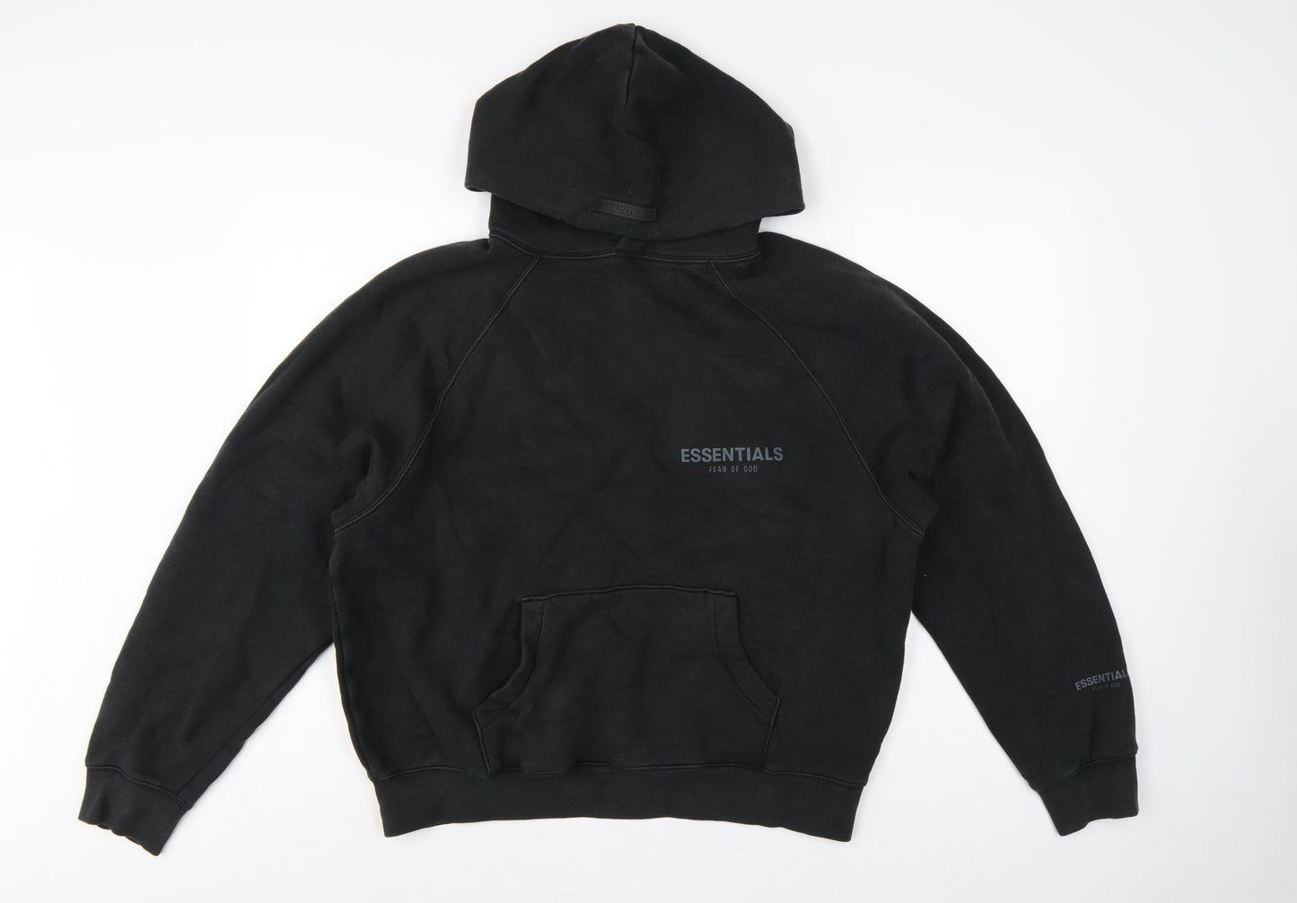 Essentials Fear of God Women’s Black XS Oversized Pullover Logo Hoodie