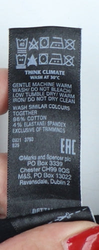 Marks & Spencer Women’s Black Size 16 Short Jogger Trousers Zip Pockets