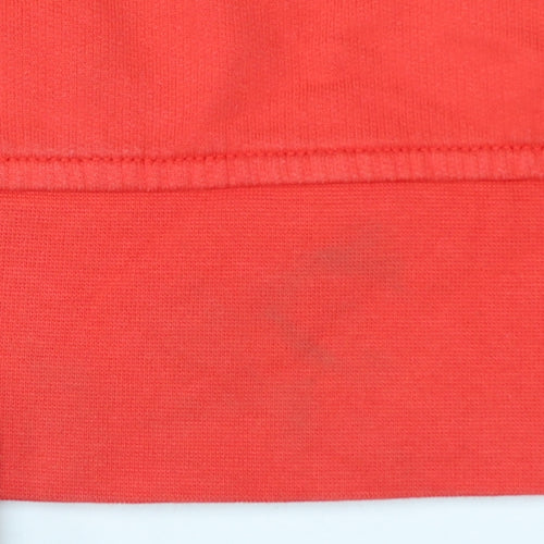 Timberland Men's Red S Pullover Sweatshirt Logo Pocket Cotton Blend