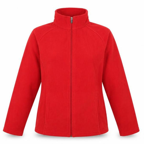 Lands' End Women Red L Fleece Full Zip Outdoor Jacket