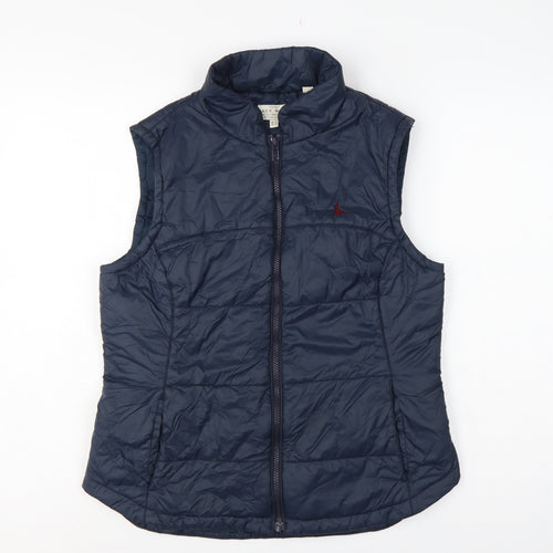 Jack Wills Women Blue UK 14 Quilted Puffer Gilet Bodywarmer