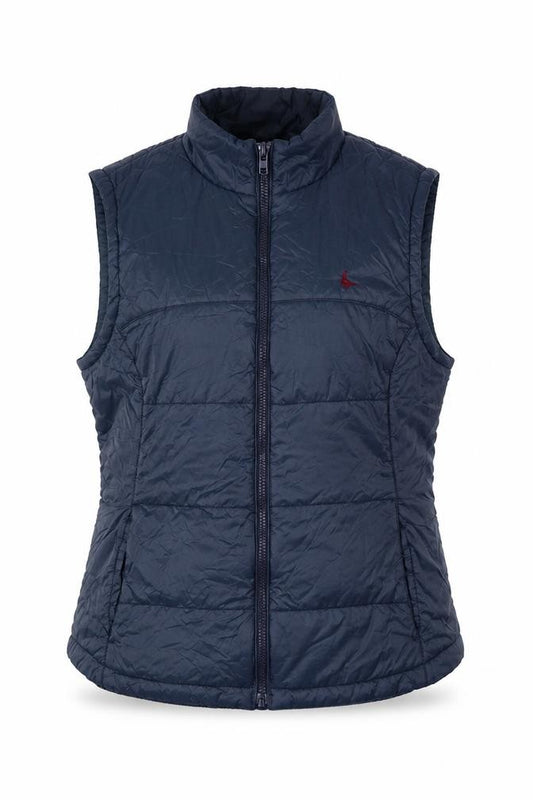 Jack Wills Women Blue UK 14 Quilted Puffer Gilet Bodywarmer