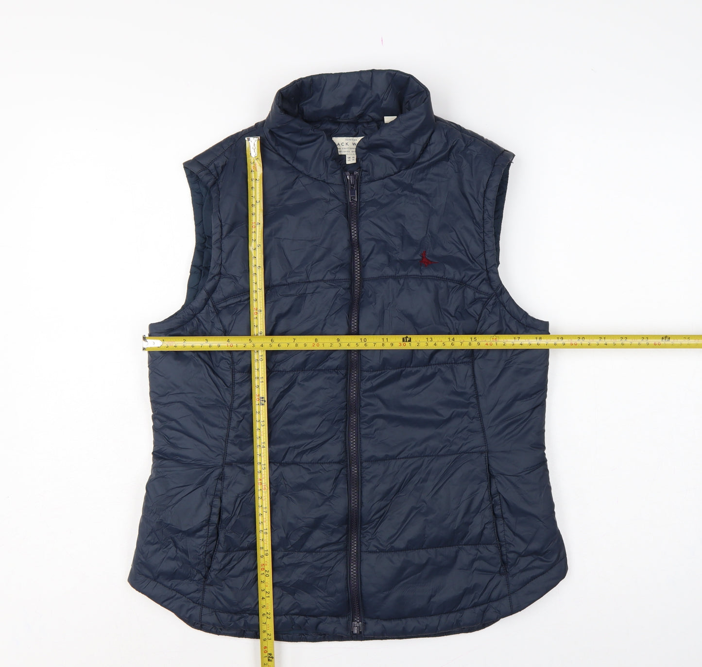 Jack Wills Women Blue UK 14 Quilted Puffer Gilet Bodywarmer