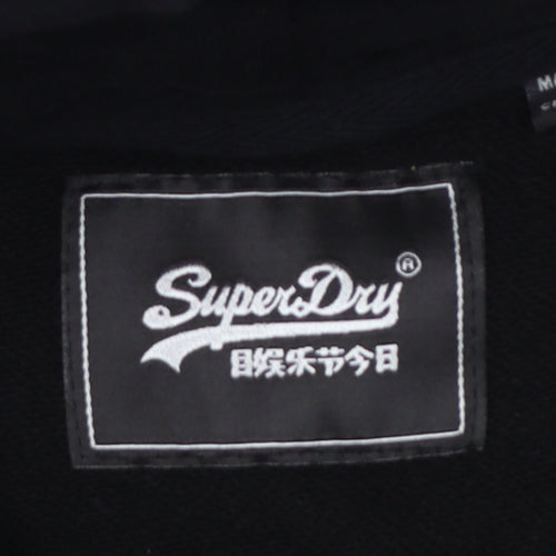 Superdry Women’s Black UK 8 Pullover Graphic Hoodie