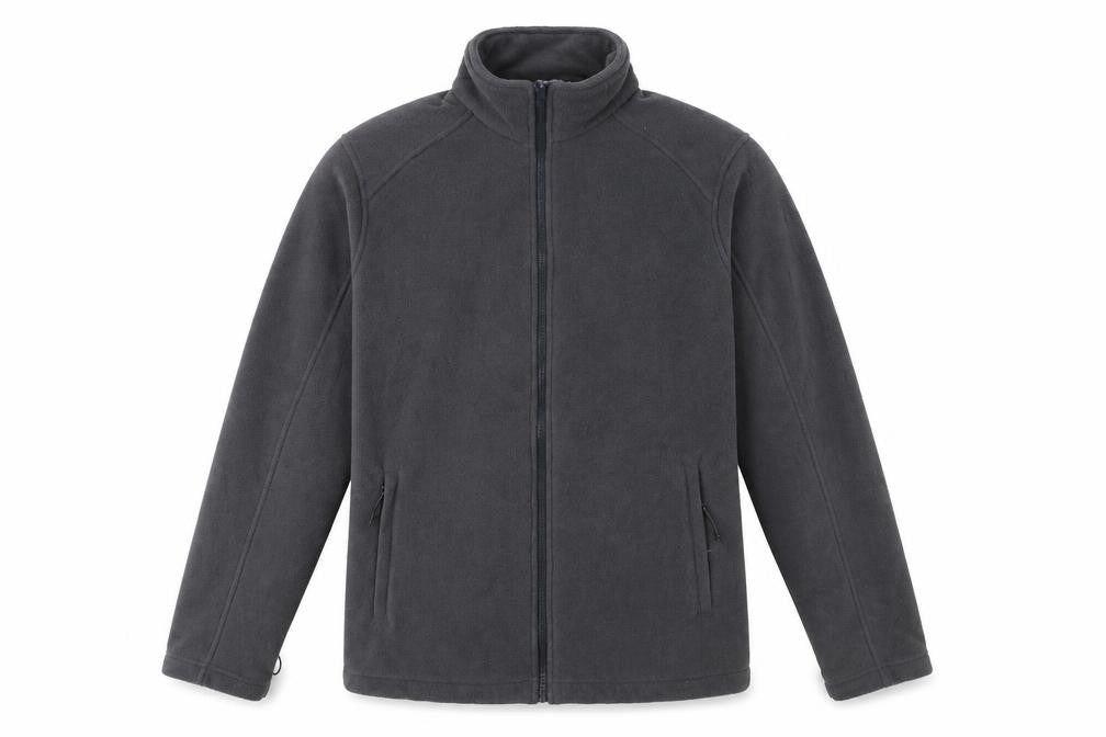 Mountain Warehouse Men's Grey L Full Zip Fleece Jacket Stand-Up Collar