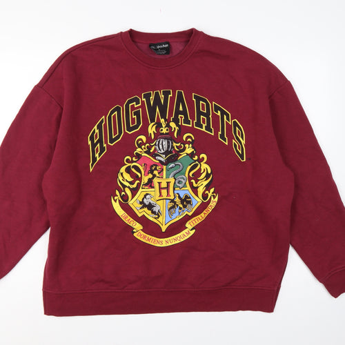 Primark Harry Potter Hogwarts Women’s Burgundy M Graphic Sweatshirt