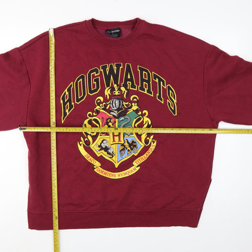 Primark Harry Potter Hogwarts Women’s Burgundy M Graphic Sweatshirt