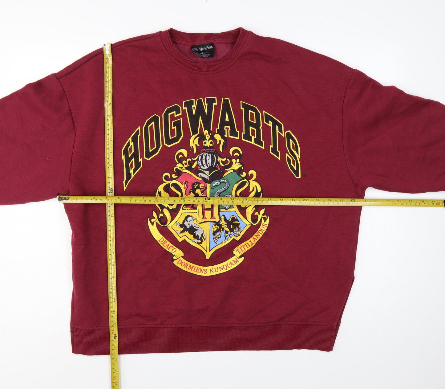 Primark Harry Potter Hogwarts Women’s Burgundy M Graphic Sweatshirt
