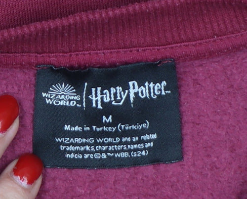Primark Harry Potter Hogwarts Women’s Burgundy M Graphic Sweatshirt