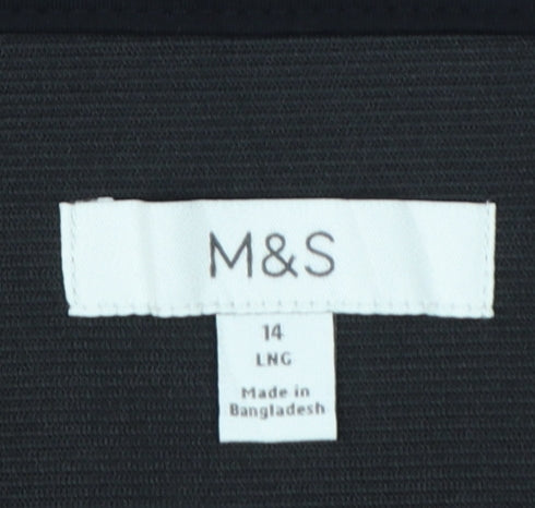 Marks and Spencer Women Black Size 14 Long Stretch Leggings
