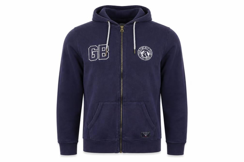 Tog Twenty Four Men’s Blue L Full Zip Hooded Fleece Logo Hoodie