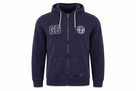 Tog Twenty Four Men’s Blue L Full Zip Hooded Fleece Logo Hoodie