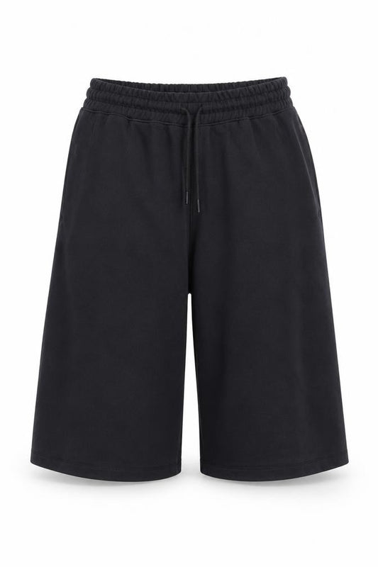 Marks & Spencer Women's Black UK 18 Cropped Wide Leg Drawstring Trousers