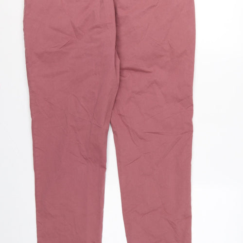 Marks & Spencer Men's Pink 36/29 Slim Fit Stretch Chino Trousers