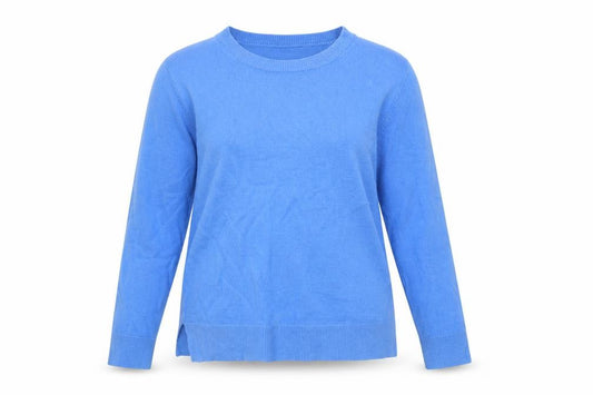 Marks & Spencer Women Blue Size 12 Crew Neck Knit Pullover Jumper