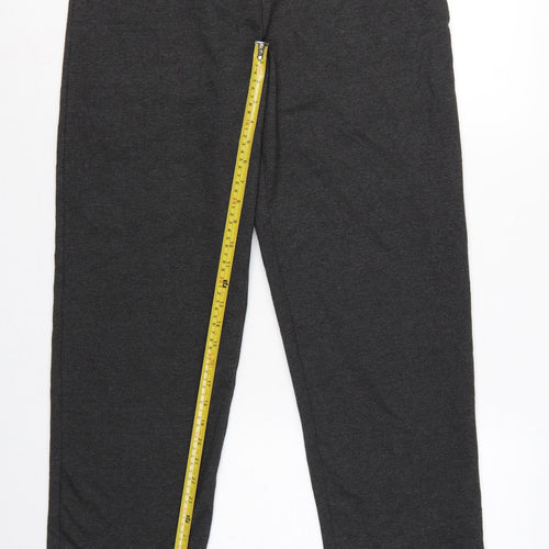 Marks & Spencer Women's Charcoal Grey UK 16 Long Cotton Blend Leggings