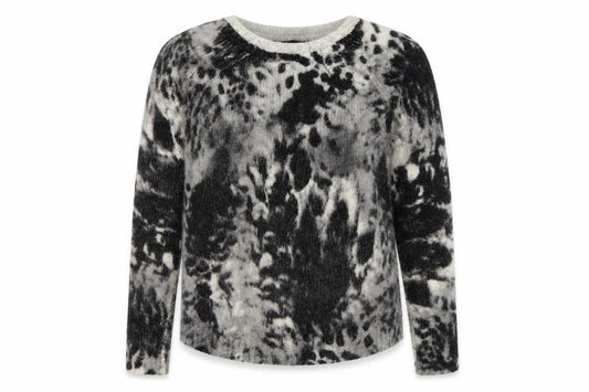 Marks and Spencer Women’s Black Animal Print Knit Jumper UK 12