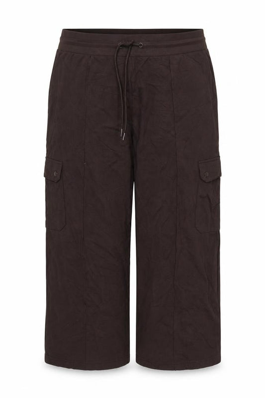 Marks & Spencer Women Black Size 20 Short Wide Leg Cargo Trousers