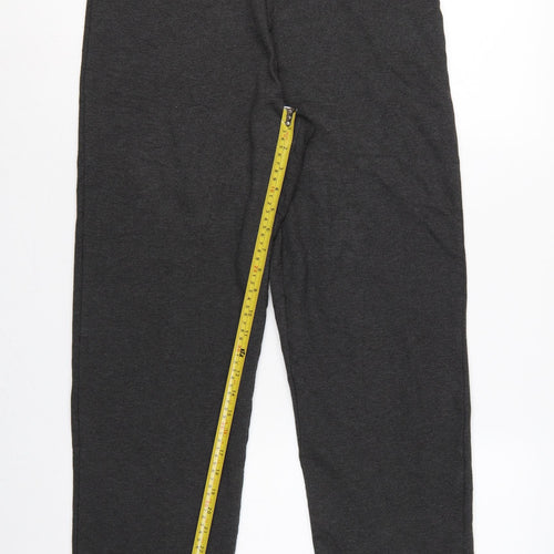 Marks and Spencer Women Grey Size 14 Regular Stretch Jersey Leggings